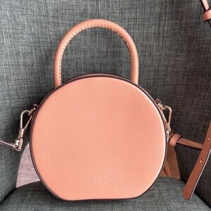 Kate Spade Andi Canteen Tan Leather Handbag handle bag purse lightfawn crossbody